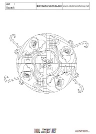 Mandala boyama sayfaları